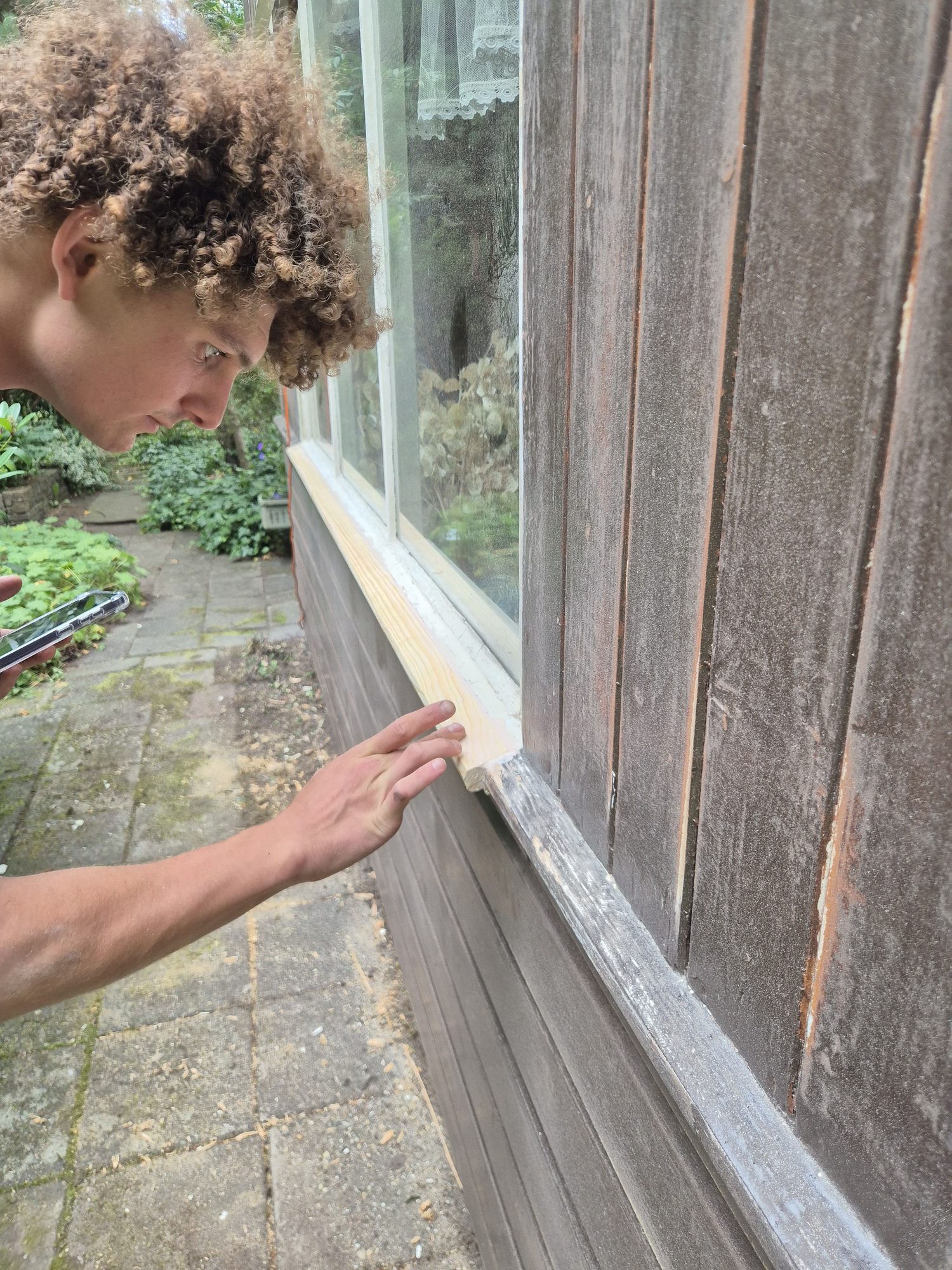 Garden shed work in progress