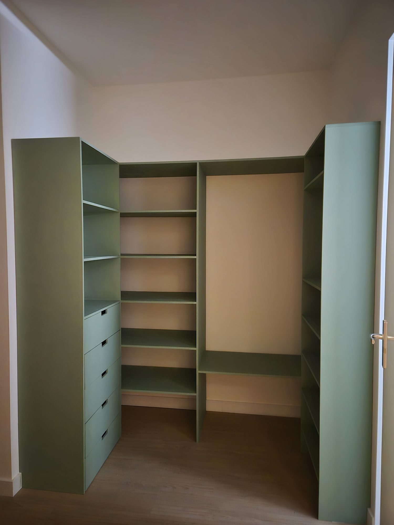 White cabinet before painting